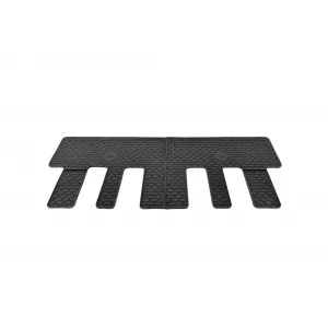 Custom-fit rubber mats suitable for Ford Tourneo Custom after 2024, 2nd row seats, 2 pieces, black-image-6346194