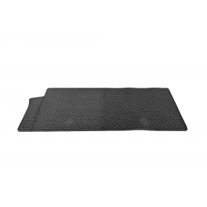 Custom-fit rubber mats by Gumarny Zubri suitable for Ford Transit Custom, VW T7 Caravelle, Transporter T7 after 2024, 2nd row seats, 2 pieces, black