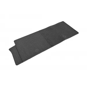 Custom-fit rubber mats by Gumarny Zubri suitable for Ford Transit Custom, VW T7 Caravelle, Transporter T7 after 2024, 2nd row seats, 2 pieces, black