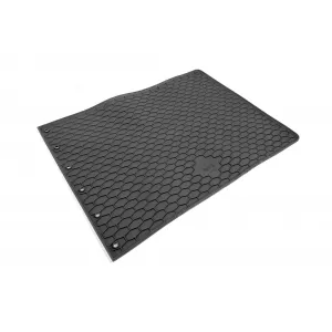 Custom-fit rubber mats by Gumarny Zubri suitable for Ford Transit Custom, VW T7 Caravelle, Transporter T7 after 2024, 2nd row seats, 2 pieces, black