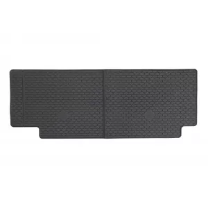 Custom-fit rubber mats by Gumarny Zubri suitable for Ford Transit Custom, VW T7 Caravelle, Transporter T7 after 2024, 3rd row seats, 2 pieces, black