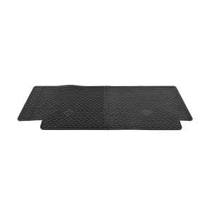 Custom-fit rubber mats by Gumarny Zubri suitable for Ford Transit Custom, VW T7 Caravelle, Transporter T7 after 2024, 3rd row seats, 2 pieces, black