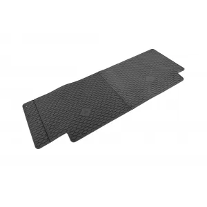Custom-fit rubber mats by Gumarny Zubri suitable for Ford Transit Custom, VW T7 Caravelle, Transporter T7 after 2024, 3rd row seats, 2 pieces, black