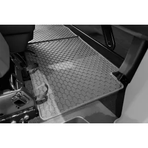 Custom-fit rubber mats by Gumarny Zubri suitable for Ford Transit Custom, VW T7 Caravelle, Transporter T7 after 2024, 3rd row seats, 2 pieces, black
