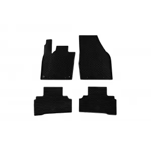 Custom-fit rubber mats suitable for Cupra Raval, Skoda Epiq, VW ID.Cross, ID.Polo after 2026, 4 pieces, black