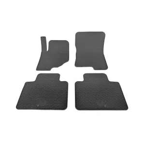 Custom-fit rubber mats suitable for SsangYong Musso Rexton after 2018, 4 pieces, black-image-6346355