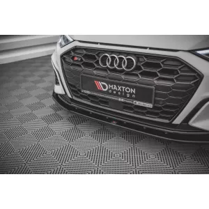 Maxton Design spoiler set suitable for side skirts, front, rear bumper and trunk of Audi A3 S-Line Sportback 8Y 2020-2024, Gloss Black-image-6346762