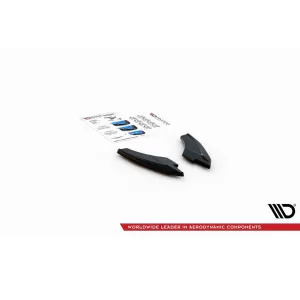 Maxton Design version 1 spoiler set suitable for side skirts, front, rear bumper and trunk of Audi A3 S-Line Sportback 8Y 2020-2024, Gloss Black-image-6346770