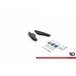 Maxton Design version 1 spoiler set suitable for side skirts, front, rear bumper and trunk of Audi A3 S-Line Sportback 8Y 2020-2024, Gloss Black-image-6346771