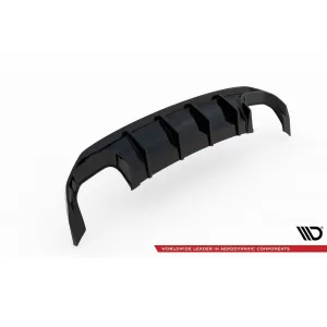Maxton Design version 1 spoiler set suitable for side skirts, front, rear bumper and trunk of Audi A3 S-Line Sportback 8Y 2020-2024, Gloss Black-image-6346772