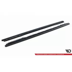 Maxton Design spoiler set suitable for side skirts, front, rear bumper and trunk of Audi A4 S-Line B9 2019-2024, Gloss Black-image-6346796