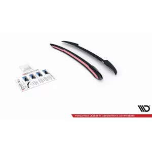 Maxton Design spoiler set suitable for side skirts, front, rear bumper and trunk of Audi A4 S-Line B9 2019-2024, Gloss Black-image-6346800