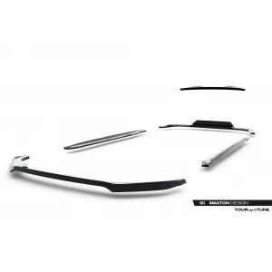 Maxton Design spoiler set suitable for side skirts, front, rear bumper and trunk of Audi A5 Sportback F5 2019-2024, Gloss Black-image-6346816