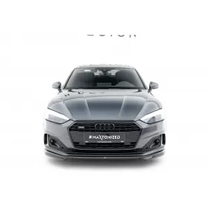 Maxton Design spoiler set suitable for side skirts, front, rear bumper and trunk of Audi A5 Sportback F5 2019-2024, Gloss Black-image-6346817