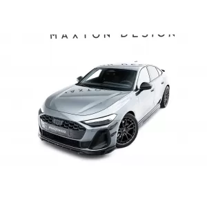 Maxton Design spoiler set suitable for side skirts, front, rear bumper and trunk of Audi A5 S-Line Sedan B10 after 2024, Gloss Black-image-6346839