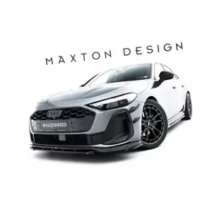 Maxton Design spoiler set suitable for side skirts, front, rear bumper and trunk of Audi A5 S-Line Sedan B10 after 2024, Gloss Black-image-6346840
