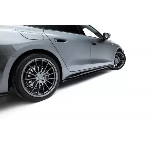 Maxton Design spoiler set suitable for side skirts, front, rear bumper and trunk of Audi A5 S-Line Sedan B10 after 2024, Gloss Black-image-6346845