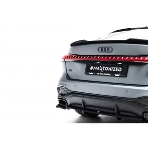 Maxton Design spoiler set suitable for side skirts, front, rear bumper and trunk of Audi A5 S-Line Sedan B10 after 2024, Gloss Black-image-6346848