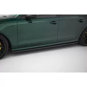 Maxton Design spoiler set suitable for side skirts, front, rear bumper and trunk of Audi A6 S-line Avant C7 2011-2014, Gloss Black-image-6346869