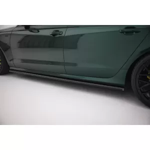 Maxton Design spoiler set suitable for side skirts, front, rear bumper and trunk of Audi A6 S-line Avant C7 2011-2014, Gloss Black-image-6346870