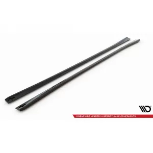 Maxton Design spoiler set suitable for side skirts, front, rear bumper and trunk of Audi A6 Sedan C8 2018-2023, Gloss Black-image-6346882