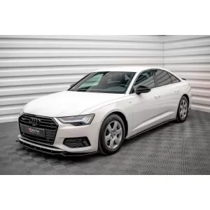 Maxton Design spoiler set suitable for side skirts, front, rear bumper and trunk of Audi A6 Sedan C8 2018-2023, Gloss Black-image-6346887