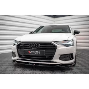 Maxton Design spoiler set suitable for side skirts, front, rear bumper and trunk of Audi A6 Sedan C8 2018-2023, Gloss Black-image-6346889