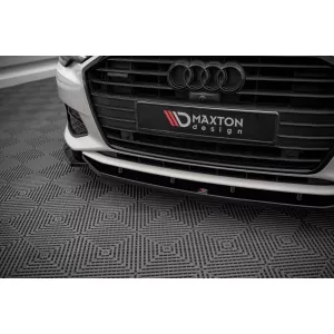 Maxton Design spoiler set suitable for side skirts, front, rear bumper and trunk of Audi A6 Sedan C8 2018-2023, Gloss Black-image-6346894