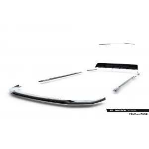 Maxton Design spoiler set suitable for side skirts, front, rear bumper and trunk of Audi A6 S-Line/S6 Sedan C8 2018-2023, Gloss Black-image-6346902
