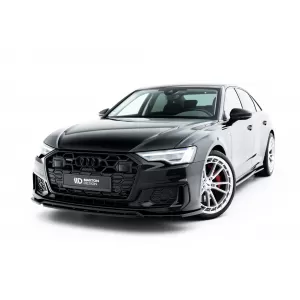 Maxton Design spoiler set suitable for side skirts, front, rear bumper and trunk of Audi A6 S-Line/S6 Sedan C8 2018-2023, Gloss Black-image-6346905