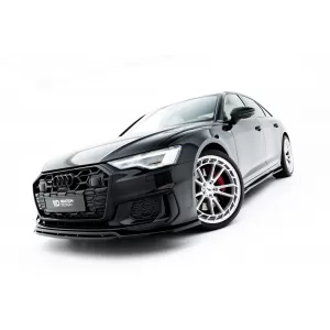 Maxton Design spoiler set suitable for side skirts, front, rear bumper and trunk of Audi A6 S-Line/S6 Sedan C8 2018-2023, Gloss Black-image-6346906