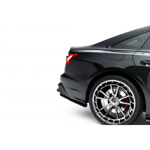 Maxton Design spoiler set suitable for side skirts, front, rear bumper and trunk of Audi A6 S-Line/S6 Sedan C8 2018-2023, Gloss Black-image-6346913