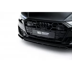 Maxton Design spoiler set suitable for side skirts, front, rear bumper and trunk of Audi A6 S-Line/S6 Sedan C8 2018-2023, Gloss Black-image-6346915