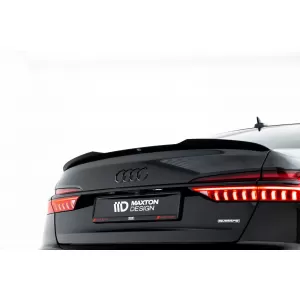 Maxton Design spoiler set suitable for side skirts, front, rear bumper and trunk of Audi A6 S-Line/S6 Sedan C8 2018-2023, Gloss Black-image-6346923