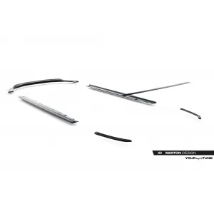 Maxton Design spoiler set suitable for side skirts, front, rear bumper and trunk of Audi A8 D4 2009-2013, Gloss Black-image-6346927