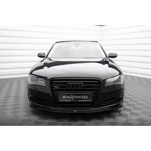 Maxton Design spoiler set suitable for side skirts, front, rear bumper and trunk of Audi A8 D4 2009-2013, Gloss Black-image-6346928