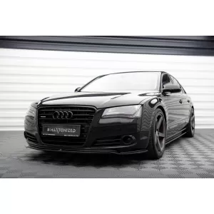 Maxton Design spoiler set suitable for side skirts, front, rear bumper and trunk of Audi A8 D4 2009-2013, Gloss Black-image-6346929