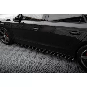 Maxton Design spoiler set suitable for side skirts, front, rear bumper and trunk of Audi A8 D4 2009-2013, Gloss Black-image-6346933
