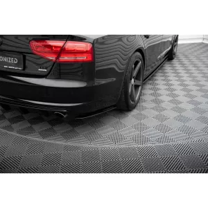 Maxton Design spoiler set suitable for side skirts, front, rear bumper and trunk of Audi A8 D4 2009-2013, Gloss Black-image-6346934