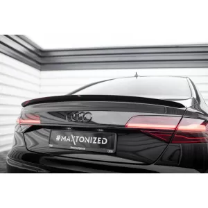 Maxton Design spoiler set suitable for side skirts, front, rear bumper and trunk of Audi A8 D4 2009-2013, Gloss Black-image-6346936