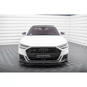 Maxton Design spoiler set suitable for side skirts, front, rear bumper and trunk of Audi A8 S-Line D5 2017-2021, Gloss Black-image-6346942