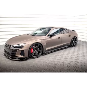 Maxton Design spoiler set suitable for side skirts, front, rear bumper and trunk of Audi e-Tron GT/RS GT after 2021, Gloss Black-image-6346965