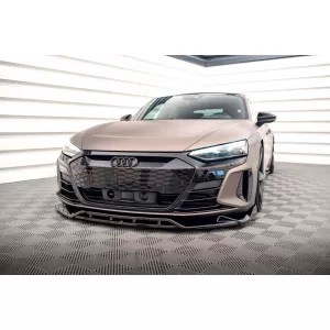 Maxton Design spoiler set suitable for side skirts, front, rear bumper and trunk of Audi e-Tron GT/RS GT after 2021, Gloss Black-image-6346967