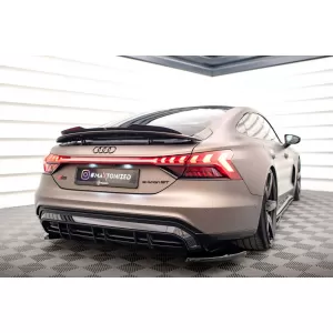 Maxton Design spoiler set suitable for side skirts, front, rear bumper and trunk of Audi e-Tron GT/RS GT after 2021, Gloss Black-image-6346971