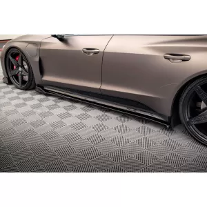 Maxton Design spoiler set suitable for side skirts, front, rear bumper and trunk of Audi e-Tron GT/RS GT after 2021, Gloss Black-image-6346976