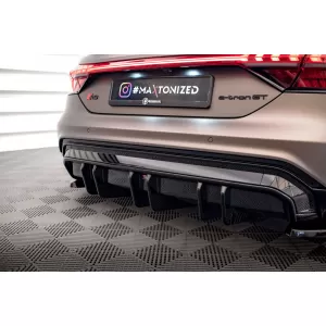 Maxton Design spoiler set suitable for side skirts, front, rear bumper and trunk of Audi e-Tron GT/RS GT after 2021, Gloss Black-image-6346978