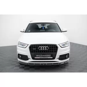 Maxton Design spoiler set suitable for side skirts, front, rear bumper and trunk of Audi Q3 S-line 8U 2011-2014, Gloss Black-image-6346995