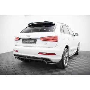Maxton Design spoiler set suitable for side skirts, front, rear bumper and trunk of Audi Q3 S-line 8U 2011-2014, Gloss Black-image-6346997