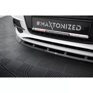 Maxton Design spoiler set suitable for side skirts, front, rear bumper and trunk of Audi Q3 S-line 8U 2011-2014, Gloss Black-image-6347000