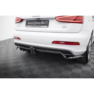 Maxton Design spoiler set suitable for side skirts, front, rear bumper and trunk of Audi Q3 S-line 8U 2011-2014, Gloss Black-image-6347001